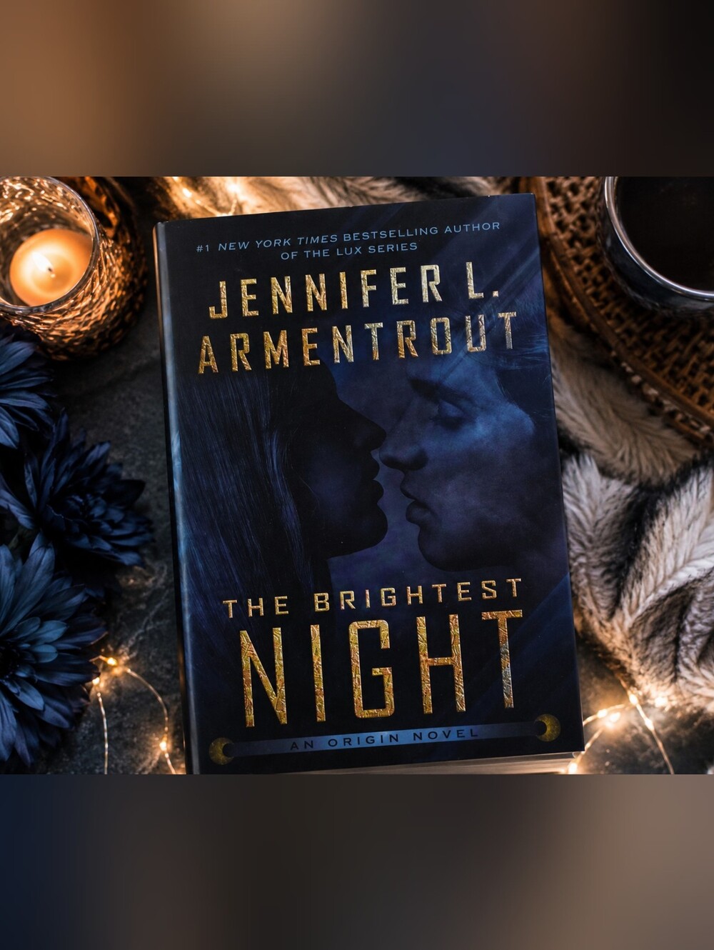 The Brightest Night by Jennifer L. Armentrout - Navy & Gold Hardcover